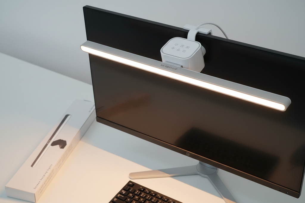 Lampe suspendue écran LED XK-GD510 – vue produit fond blanc