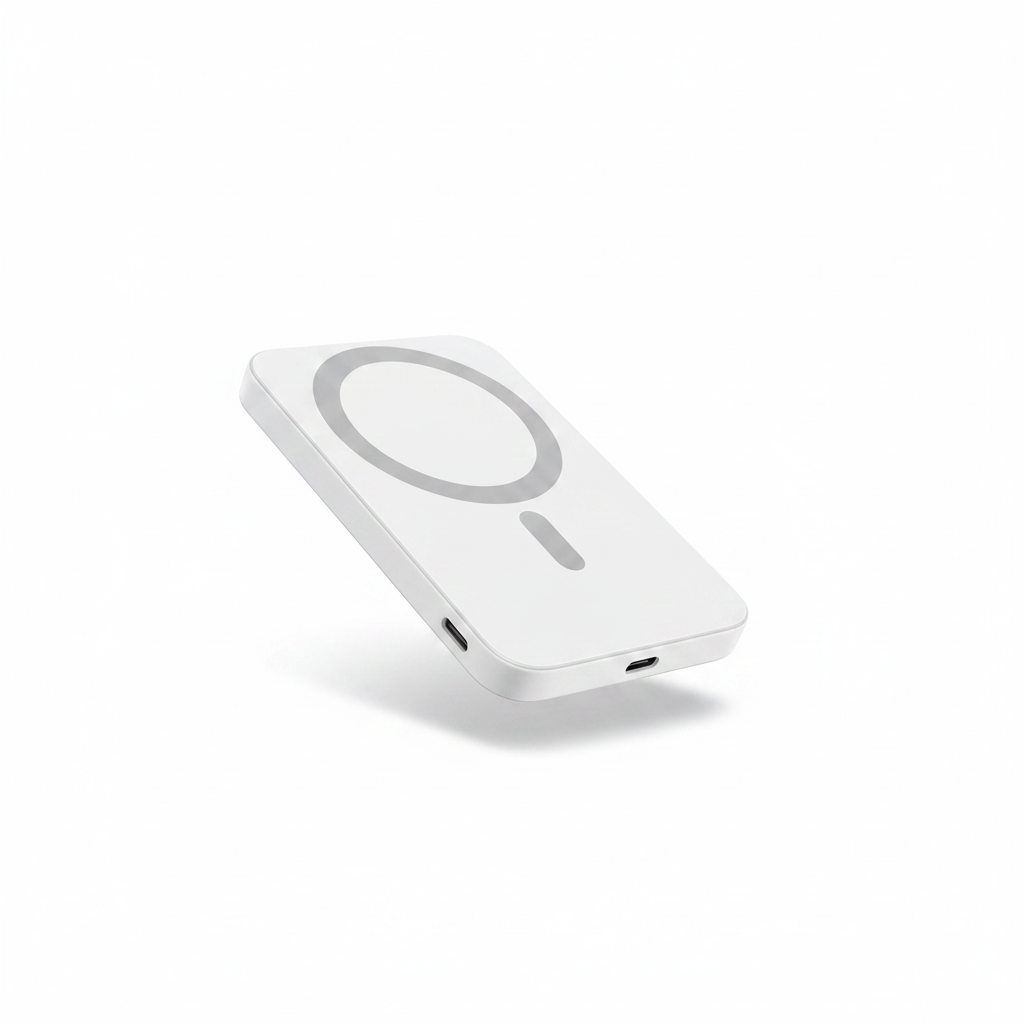 Batterie Externe MagSafe Ultra-Fine 5000mAh Blanche